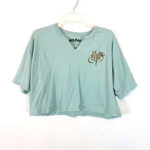 Harry Potter Cropped Short Sleeve Graphic T-shirt Size Small